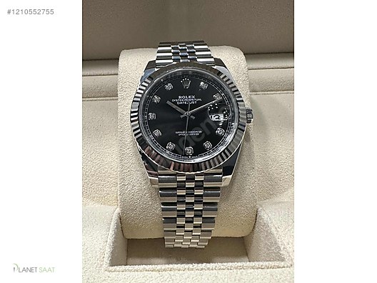 Rolex ROLEX DATEJUST BLACK DIAMOND DIAL 41mm sahibinden da 1210552755