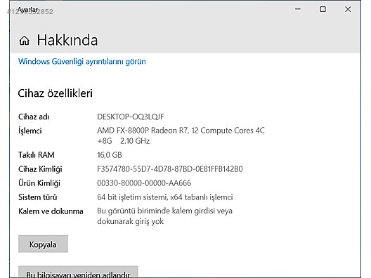 Masaüstü Bilgisayar - Anakart SORUNLU BIOSTAR A10N-8800E Mini ITX Anakart Anakart Anakart