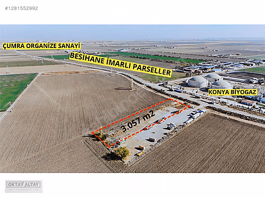 KONYA BİYOGAZ KARŞISINDA ANA YOLA CEPHE MÜSTAKİL TAPU ARAZİ #1281552992
