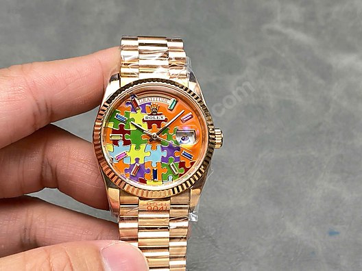 Rolex / Rolex Day-Date 36mm Puzzle Dial ETA Mekanizma Full Set on