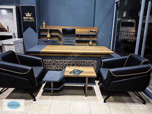 MAKAM ODASI TAKIMI KOLTUKLAR DAHİL ROYAL OFİS MOBİLYA - Makam Oda ...
