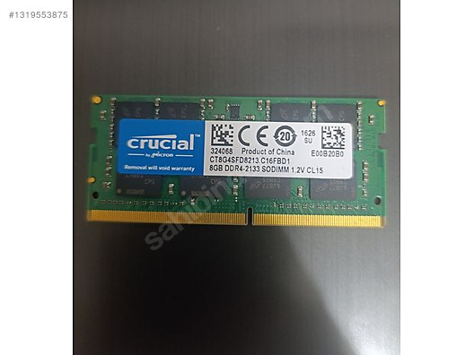CRUCİAL 8 GB DDR4 2133 LAPTOP RAM sahibinden.comda - 1319553875