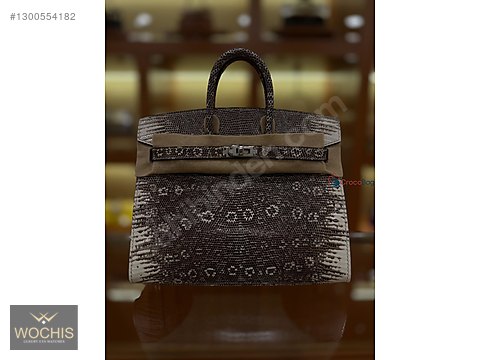 Hermès Birkin 25 Ombre Varanus Salvator Lizard Palladium - Hermes