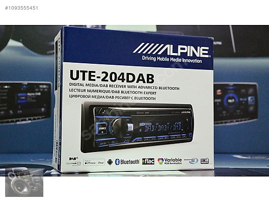 Alpine - CDE-205DAB Autoradio DAB+ (radio Numérique), CD Player