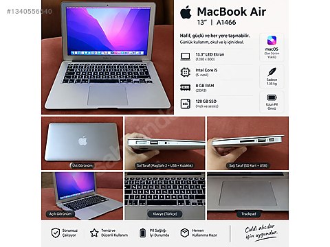 ま*2様 MacBook Air2017 Apple Macbook / Apple macbook air 2017 model on sahibinden.com