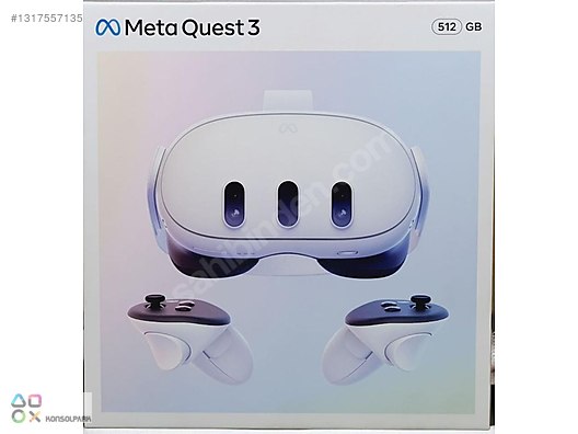 META QUEST 3 512 GB 4K -SIFIR-TÜRKÇE-HEMEN TESLİM-KONSOLPARK