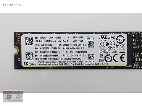 な*の様 【ジャンク扱】Skyline 2TB M.2 NVME SSD X55 SKHYNİX 2TB NVMe M.2 GEN4 SSD (Okuma 7000MB / Yazma 7000MB