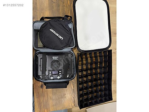 Aputure Amaran P60x - Çok Temiz, Full Set, Softbox + Grid Dahil