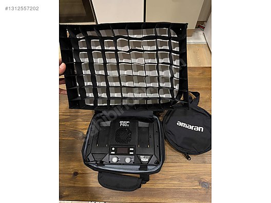 Aputure Amaran P60x - Çok Temiz, Full Set, Softbox + Grid Dahil