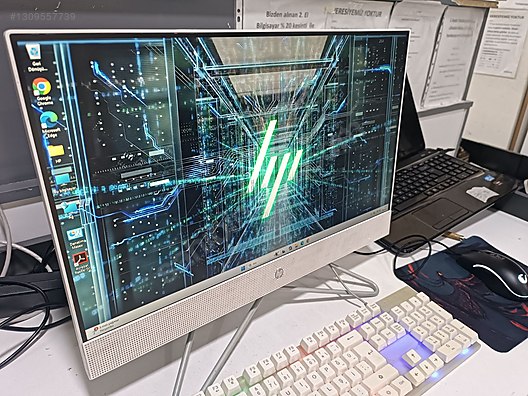 HP / HP Beyaz Aio Tümleşik bilgisayar Ryzen 3 Bilgisayar