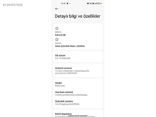 Used & Brand New Items / Cell Phones & Accessories / Cell Phones / Xiaomi / Mi 11