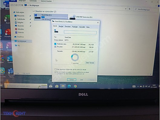 İkinci El ve Sıfır Alışveriş / Bilgisayar / Dizüstü (Notebook) / Laptop / Dell