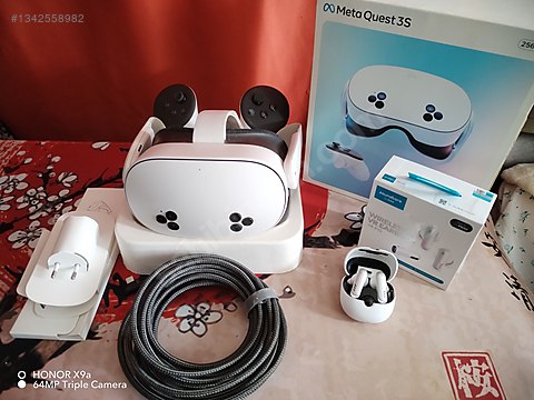 Meta Quest 3S 256GB+5M Pc kablo+Kulaklik sahibinden.comda - 1342558982