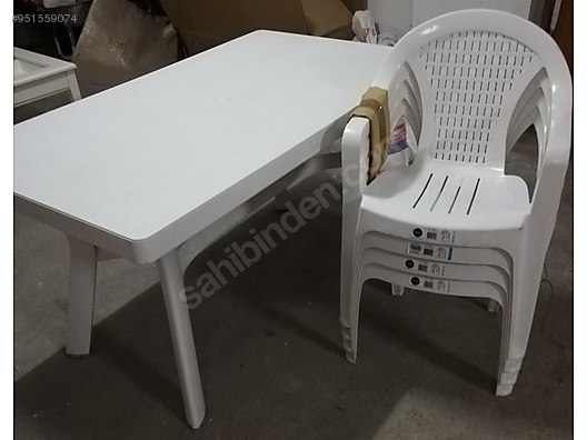 Ikinci El Plastik Masa Sandalye Takimi Sahibinden Com Da 951559074