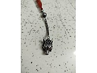 tesbih ve gümüş kurt kafası