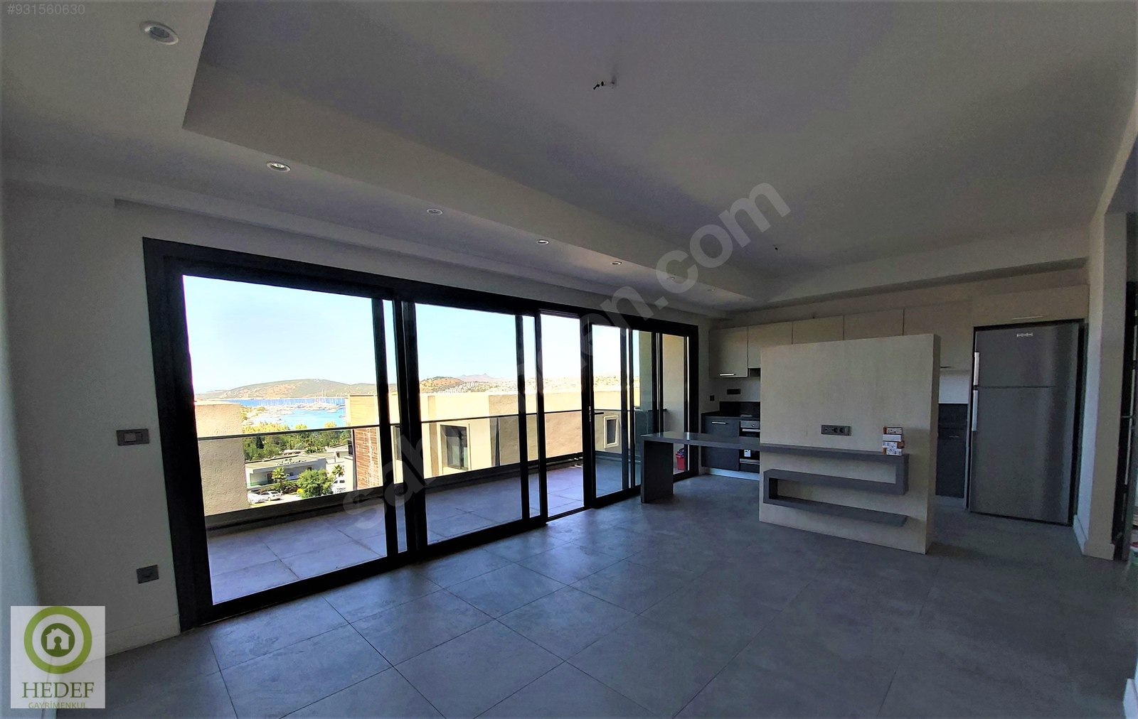 Bodrum Merkez Sıfır Modern Kısmi Deniz Manzaralı Kiralık Daire