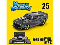 1/64 Maisto Muscle Machines 1969 Ford Mustang RTR-X Lisanslı #1230560801