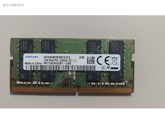 Samsung 16 GB DDR4 3200 Mhz Notebook RAM sahibinden.comda - 1317561674