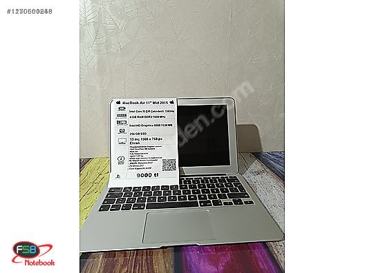 Apple Macbook / MacBook Air 11'' A1465 2015 i5 CPU 4 GB RAM 256 GB