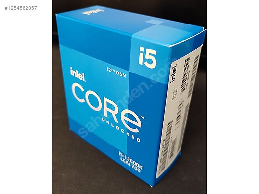 Kutulu Intel Core i5 12600k LGA1700 soket işlemci sahibinden.comda