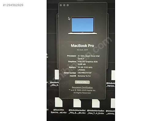 Apple Macbook / MacBook Pro 15 2017 | i7 | 16GB RAM | 1TB SSD