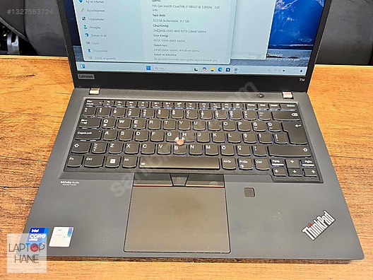 Lenovo / Lenovo ThinkPad T14 Gen 2 | i7-11. Nesil / 32GB RAM