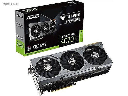RTX4070ti ASUS TUF GAMING 中古美品 Asus TUF Gaming GeForce RTX 4070 Ti OC ince hesap faturalı