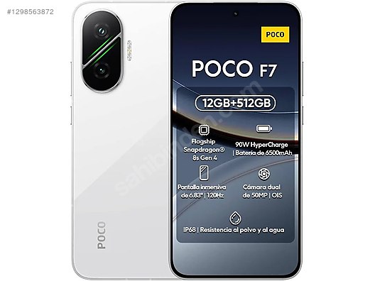 256 GB Beyaz Xiaomi Poco F7 Cep Telefonu - 1298563872