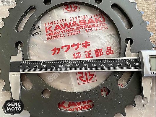 りん分 Şanzıman / 42041-1435 Kawasaki ZX6-R ZZR 600 Arka Zincir Dişlisi