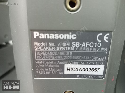 PANASONİC / TECHNİCS 5'li kolon seti  500 watt giriş gücü