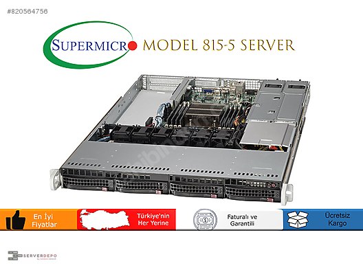 Supermicro 815 5 8gb Ram Ddr4 E3 1220v5 2 300gb Sata Sunucu At Sahibinden Com 820564756