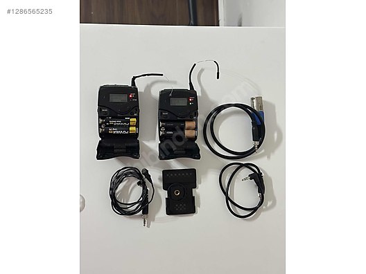 Mikrofon / 2 takım Sennheiser ew 100 G3 telsiz yaka mikrofonu set