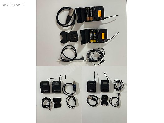 Mikrofon / 2 takım Sennheiser ew 100 G3 telsiz yaka mikrofonu set