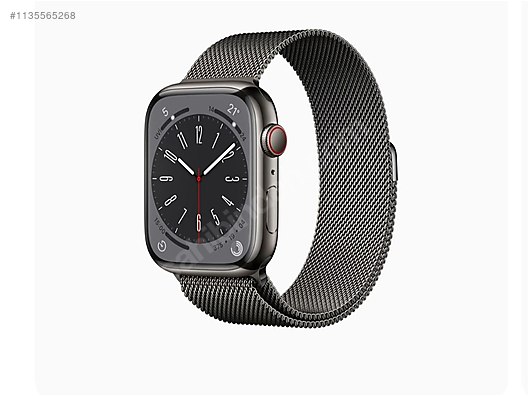 Apple Watch 44 45mm Graphite Stainless Steel Milanese Loop Yahoo ...