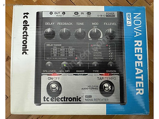 TC Electronic Nova Repeater Stereo Delay Pedal-TapTempo-İNDİRİM