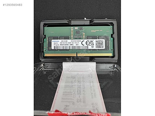Samsung DDR5 SODIMM 8GB 1Rx16 PC5-5600B-SCO-1010-XT sahibinden