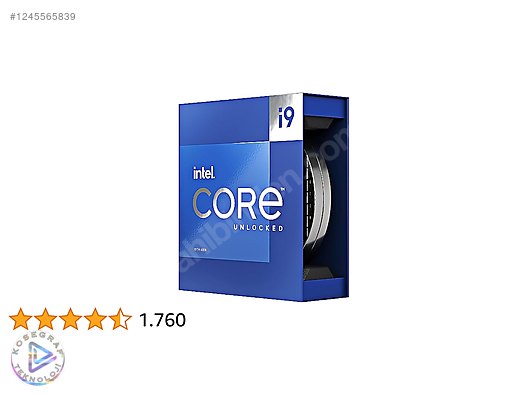 Intel Core i9 13900KF 3.00GHz 24 Çekirdek LGA1700 İŞLEMCİ