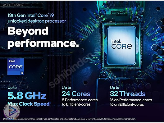 Intel Core i9 13900KF 3.00GHz 24 Çekirdek LGA1700 İŞLEMCİ
