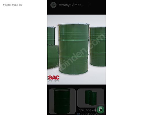 İkinci El ve Sıfır Alışveriş / Bahçe & Yapı Market / Yapı Malzemeleri / Hırdavat & Nalburiye / Ambalaj & Paketleme / Bidon, Varil & Şişe