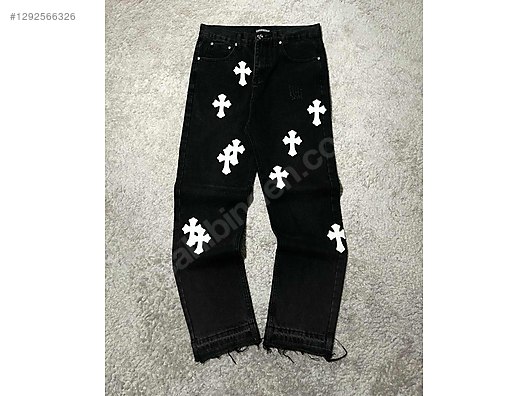 Chrome Hearts Leather cross path jean on sahibinden.com - 1292566326