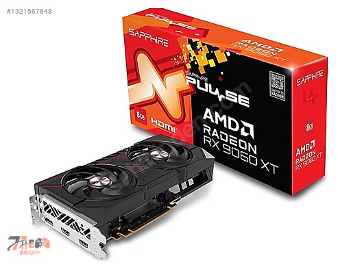 SAPPHIRE RADEON RX 9060XT PULSE 8GB GDDR6 128Bit AMD Ekran Kartı