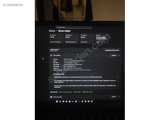 İkinci El ve Sıfır Alışveriş / Bilgisayar / Dizüstü (Notebook) / Laptop / Dell