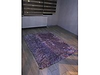 Pembe Lila Karışımı Peluş Halı