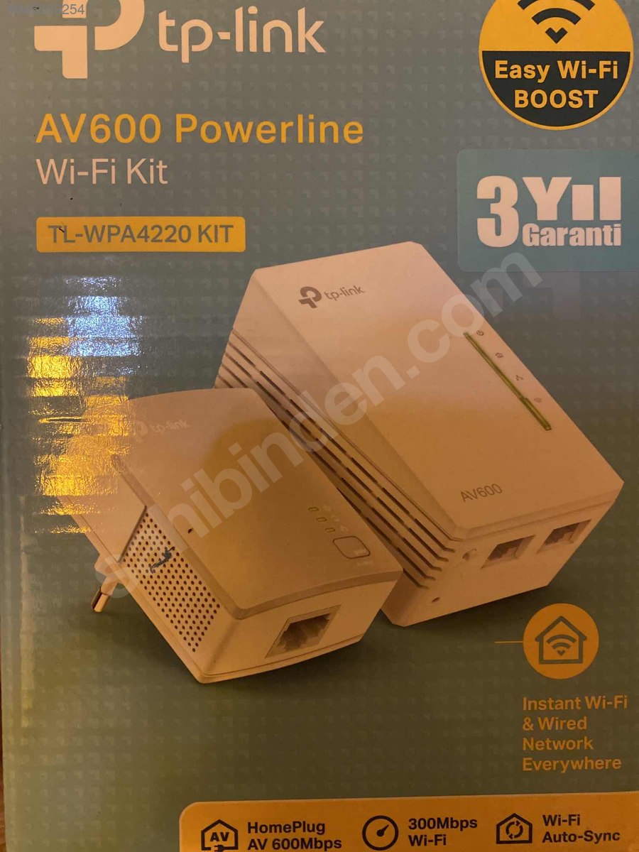Tp-link AV600 powerline wifi kit - Ağ Adaptörü ilanları uygun