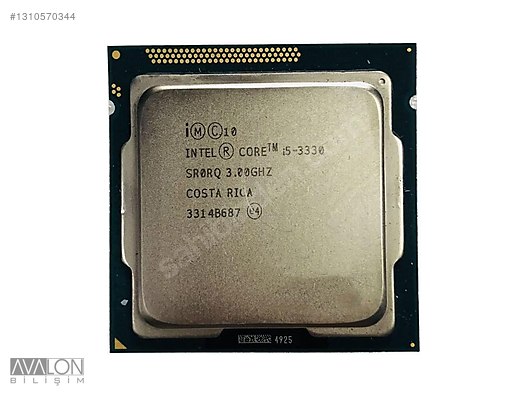 Intel Core i5-3330 3.0 GHz LGA1155 6 MB Cache 77 W İşlemci Tray on