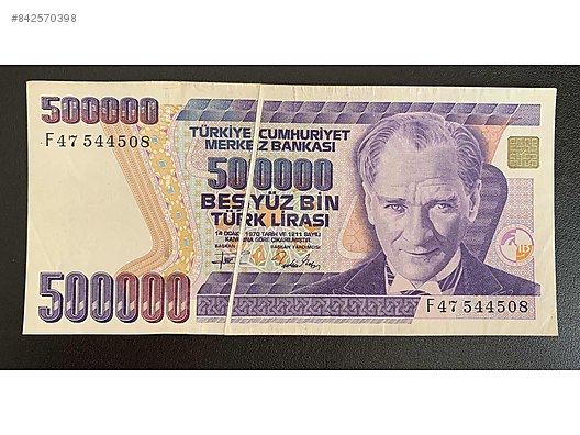 merkez bankasi hatali basim 500 000 turk lirasi koleksiyonluk yerli kagit paralar sahibinden com da 842570398 merkez bankasi hatali basim 500 000 turk lirasi koleksiyonluk yerli kagit paralar sahibinden com da 842570398