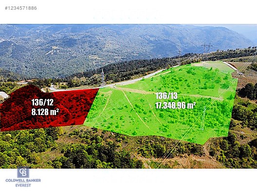 NİLÜFER DAĞYENİCE'DE MUHTEŞEM MANZARA SATILIK TARLA 17.348 m2 #1234571886