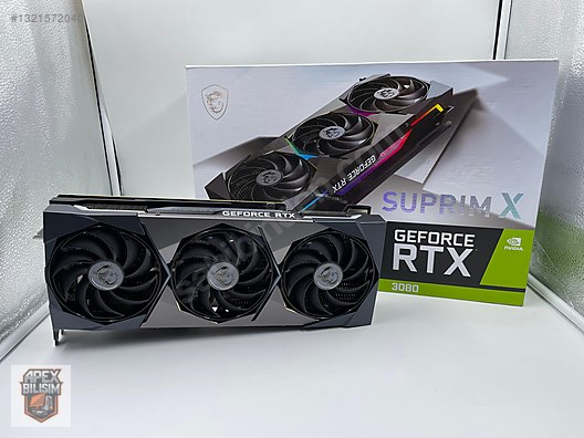 MSI GEFORCE RTX 3080 SUPRIM X LHR 10GB GDDR6X 320BİT SIFIR GİBİ