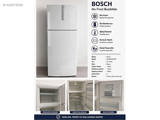 Bosch No-Frost Buzdolabı | Temiz ve Sorunsuz | Geniş Hacim