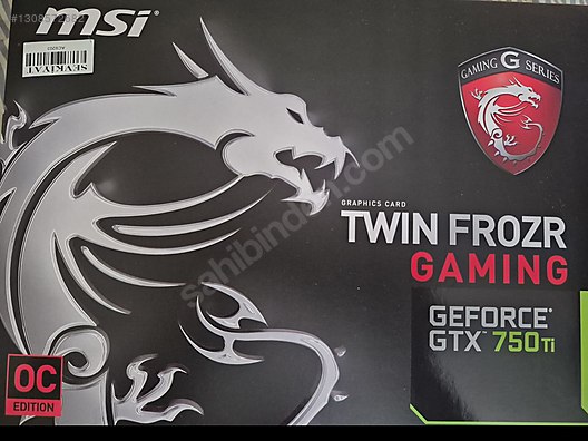 FULL + SIFIR GİBİ MSI Twin Frozr GTX 750 Ti EKRAN KARTI sahibinden